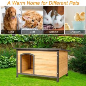 Wood Extreme Weather Resistant Pet Log Cabin